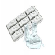 西方文化硅膠冰格，復(fù)活節(jié)石像制冰模型_硅膠廚